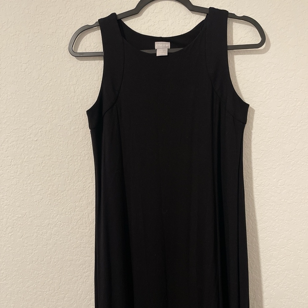 Chico's Black Sleeveless Knit Maxi Dress - Picture 2 of 7